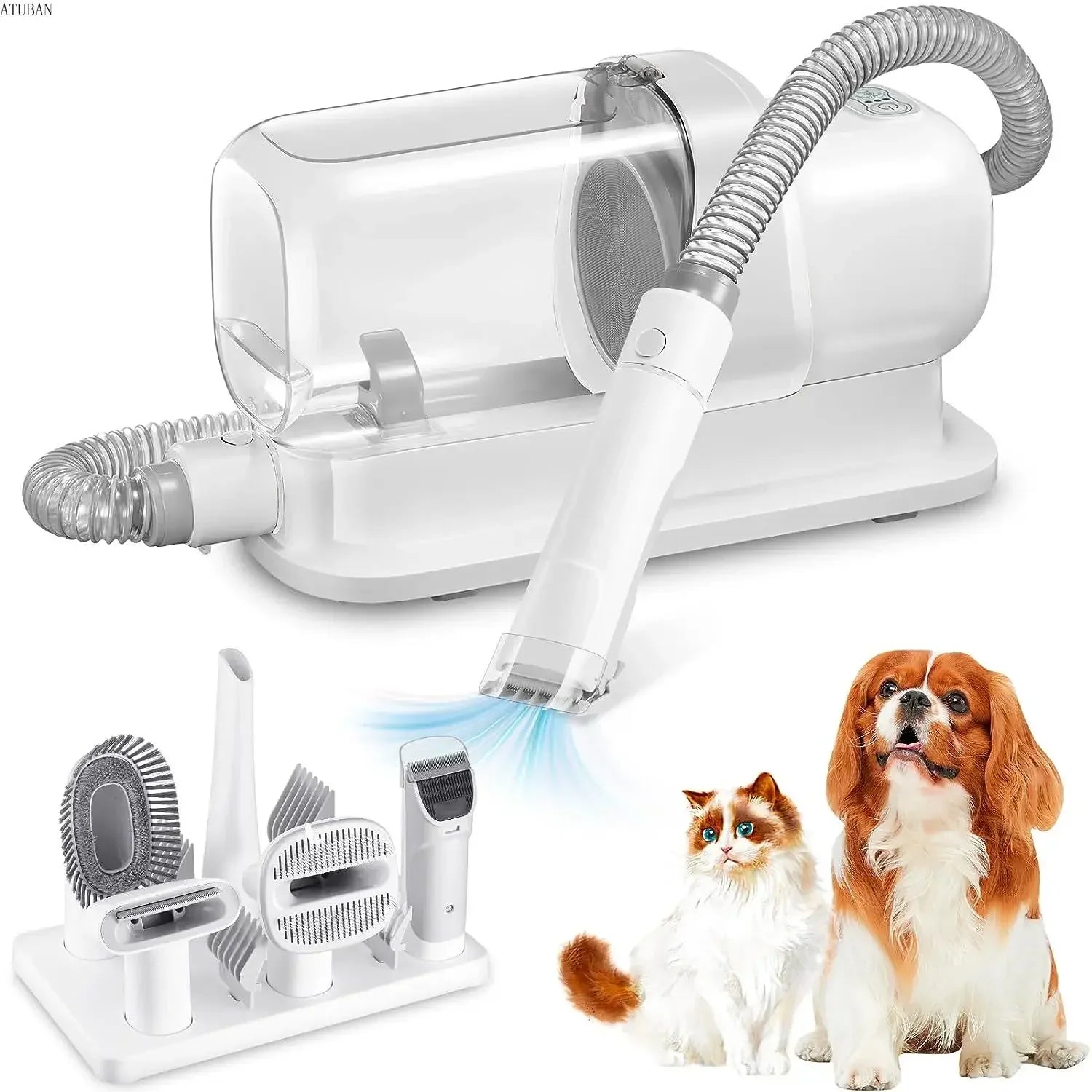 Pet Hair Vacuum & Grooming Kit